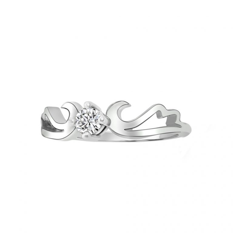 Angyal eljegyzési gyűrű