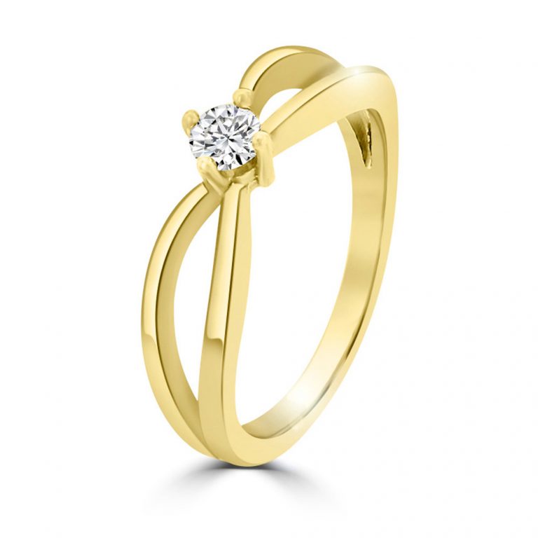 Dekoratív eljegyzési gyűrű