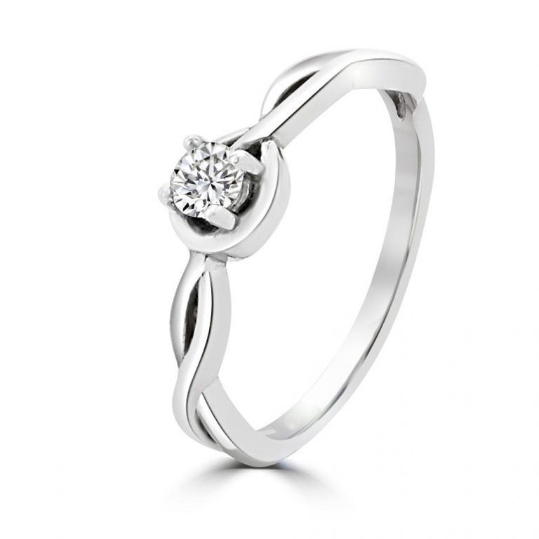 Ölelkezős eljegyzési gyűrű