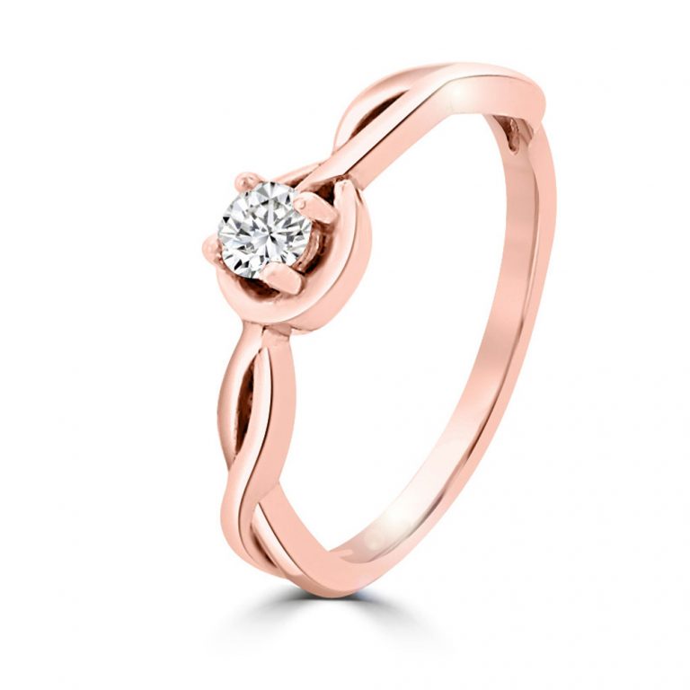 Ölelkezős eljegyzési gyűrű