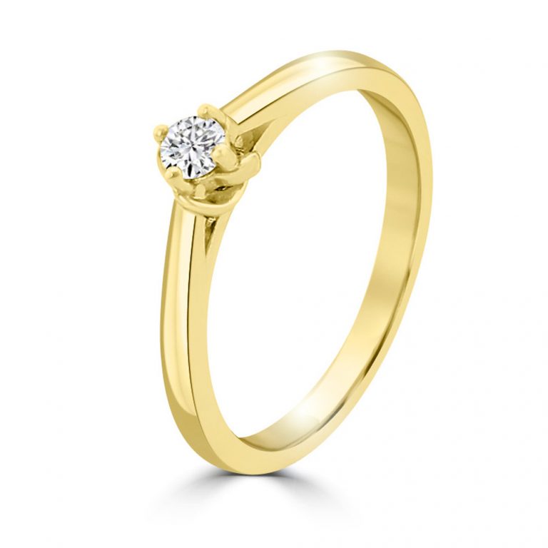 Szirom eljegyzési gyűrű