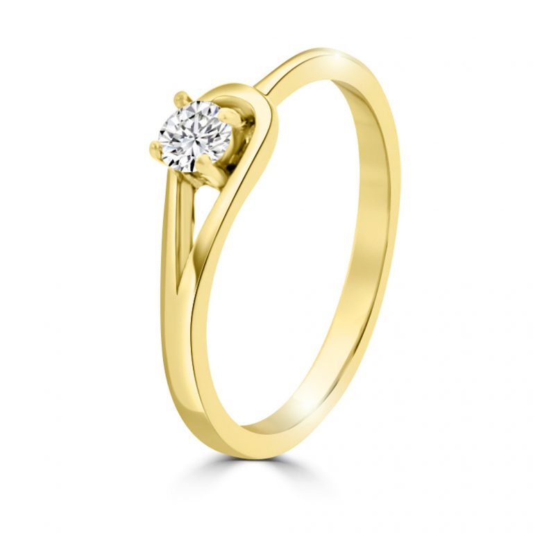 Szolid eljegyzési gyűrű