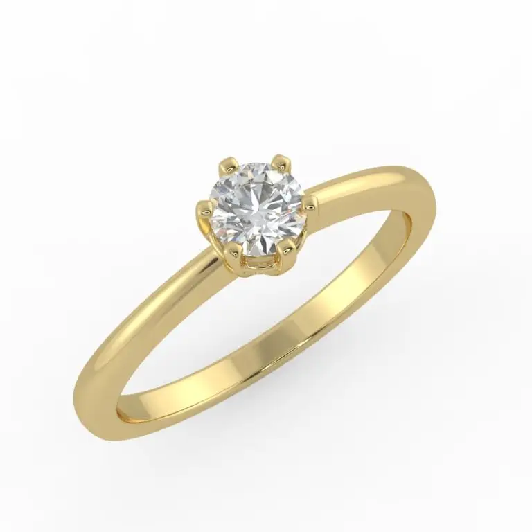 Klasszikus eljegyzési gyűrű