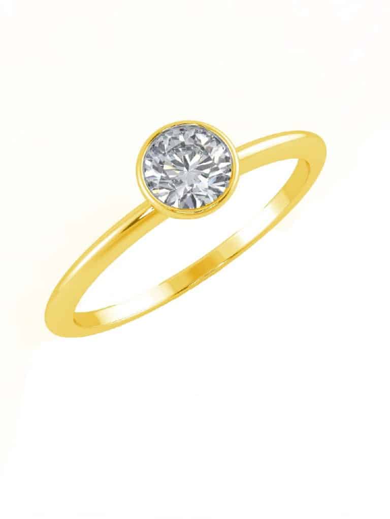 Button eljegyzési gyűrű