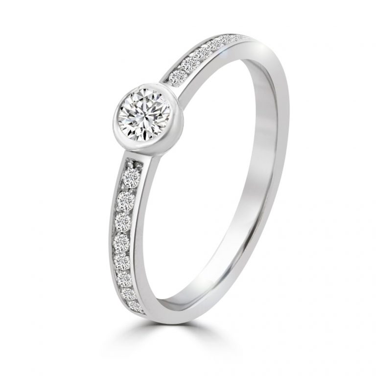 Boldogság eljegyzési gyűrű