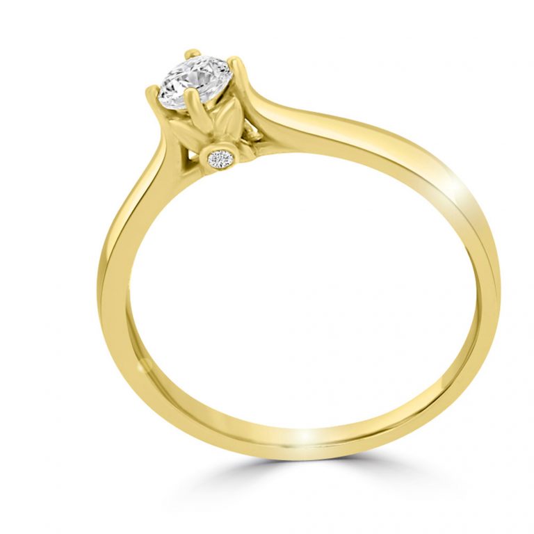 Csokor eljegyzési gyűrű